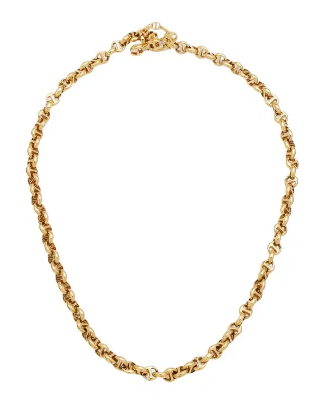 18K Yellow Gold 5mm Necklace with Diamond Toggle