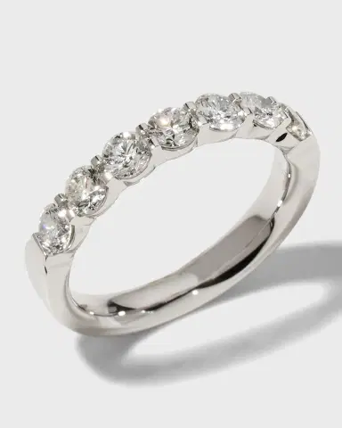 Mémoire Platinum 7 Round Diamond Ring, Size 6.5, 1.04-1.16tcw | Thumbnail 3