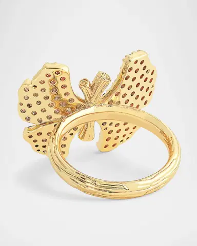 Anabel Aram Jewelry Cubic Zirconia Butterfly Ring | Thumbnail 4