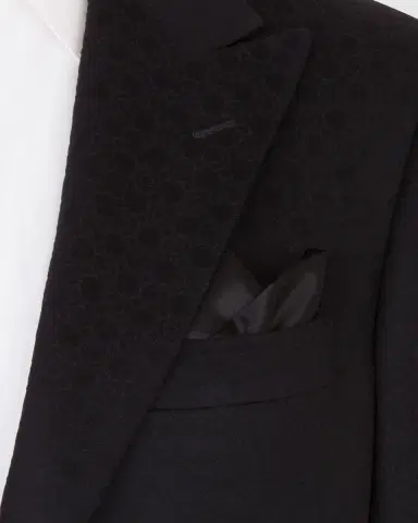 Stefano Ricci Men's Crystal-Embellished Silk Pocket Square | Thumbnail 2