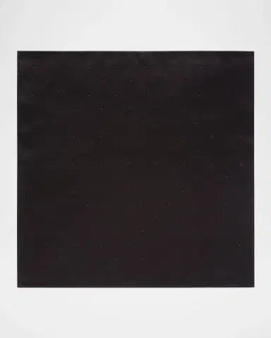 Stefano Ricci Men's Crystal-Embellished Silk Pocket Square | Thumbnail 3