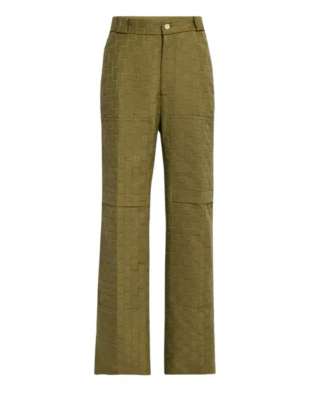 Men 's Monogram Jacquard Cargo Pants