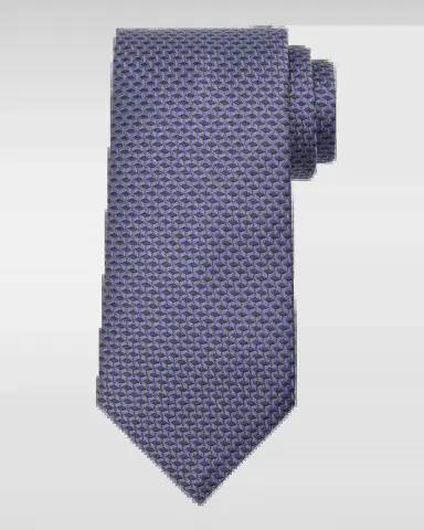 Stefano Ricci Men's Woven Diamond Silk Tie | Thumbnail 2