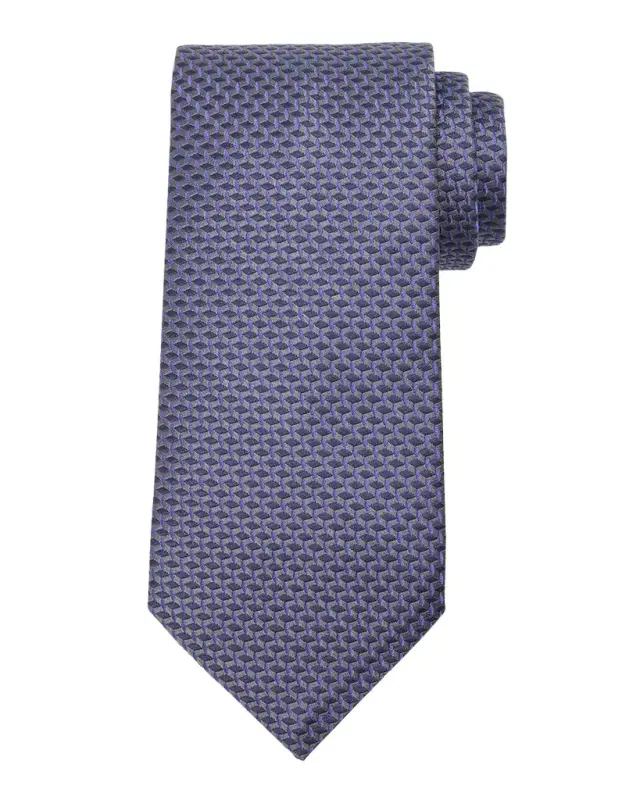 Men 's Woven Diamond Silk Tie