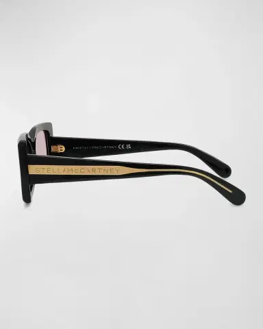 Stella McCartney Acetate Rectangle Sunglasses | Thumbnail 4 Stella McCartney Acetate Rectangle Sunglasses | Thumbnail 4