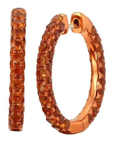 Graziela Gems 3-Sided Amethyst and Rhodium Hoop Earrings | Thumbnail 1 Graziela Gems 3-Sided Amethyst and Rhodium Hoop Earrings | Thumbnail 1
