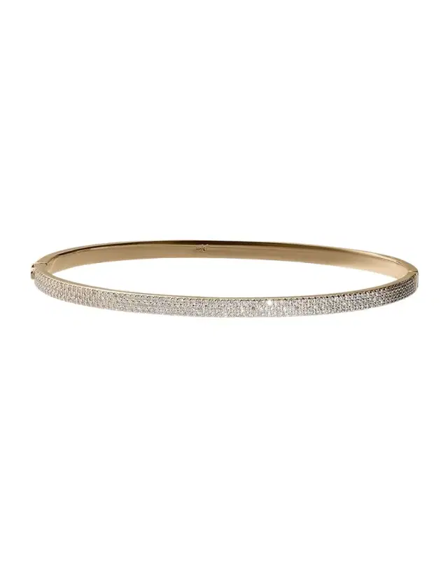 Flawless Vanity Hinge Diamond Bangle