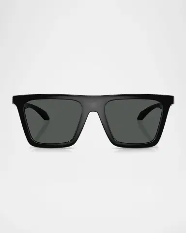 Versace Men's Greca Logo Nylon Square Sunglasses | Thumbnail 2 Versace Men's Greca Logo Nylon Square Sunglasses | Thumbnail 2