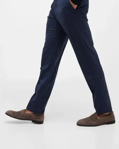 Brioni Men's York Suede Penny Loafers | Thumbnail 2