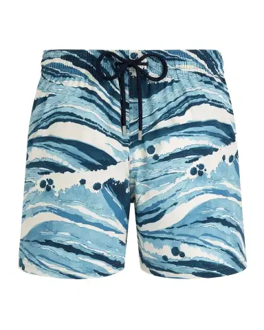 Vilebrequin Men's Wave Stripe Swim Trunks | Thumbnail 1 Vilebrequin Men's Wave Stripe Swim Trunks | Thumbnail 1