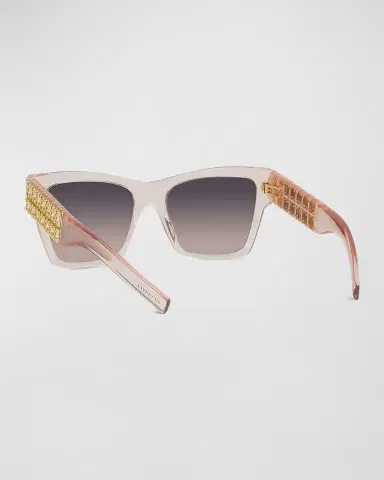 Givenchy Plumeties Crystal & Acetate Square Sunglasses | Thumbnail 2 Givenchy Plumeties Crystal & Acetate Square Sunglasses | Thumbnail 2