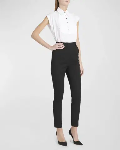 Dolce & Gabbana Lana Straight-Leg Gabardine Pants | Thumbnail 3 Dolce & Gabbana Lana Straight-Leg Gabardine Pants | Thumbnail 3