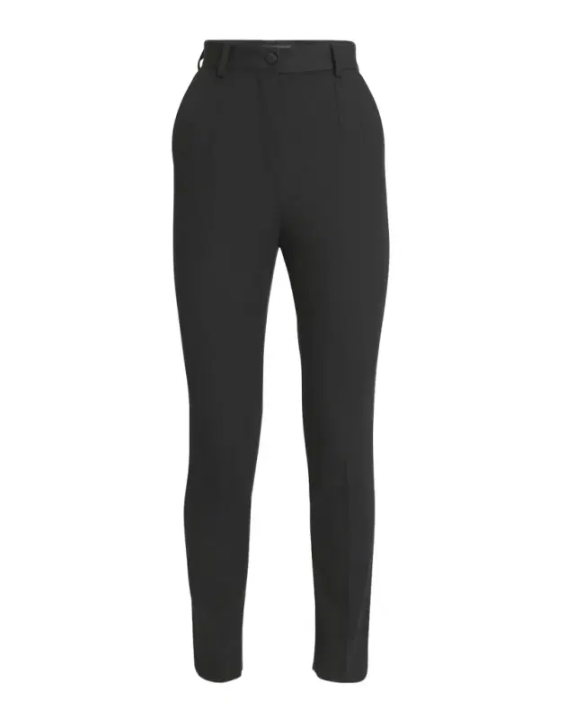 Lana Straight-Leg Gabardine Pants