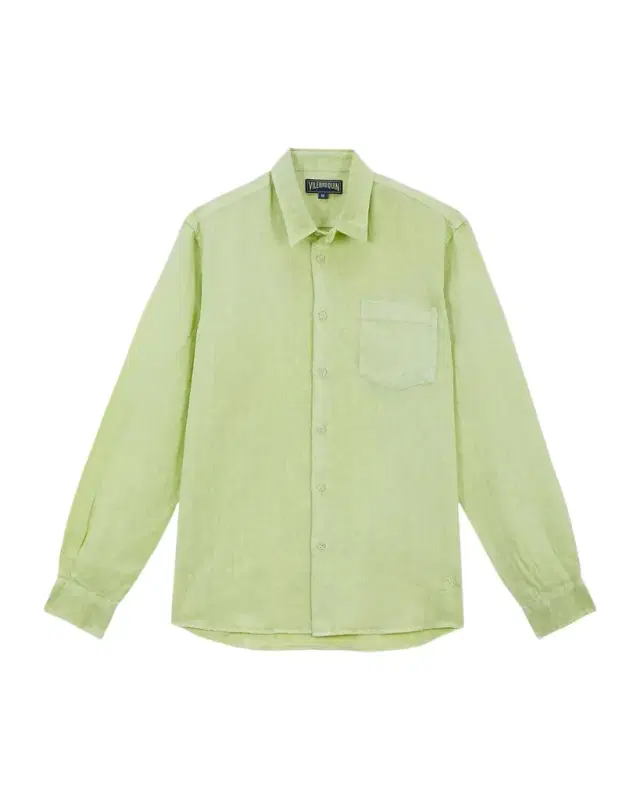 Vilebrequin Men 's Mineral-Dyed Linen Shirt