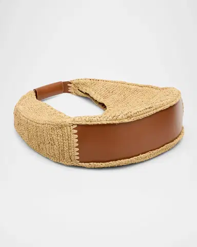 Staud Large Moon Raffia Tote Bag | Thumbnail 6