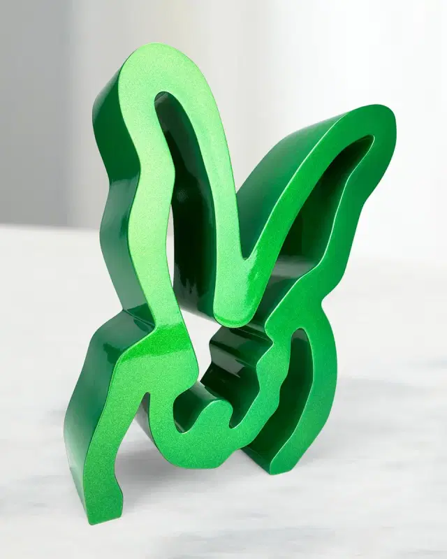 Hunt Slonem Lucky Charm Bunny Sculpture