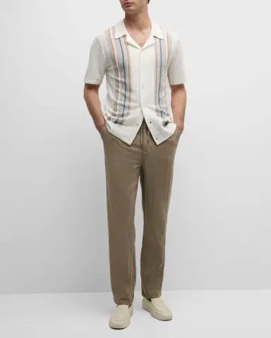 Rails Men 's Callum Cotton-Linen Drawstring Pants | Thumbnail 2 Rails Men 's Callum Cotton-Linen Drawstring Pants | Thumbnail 2