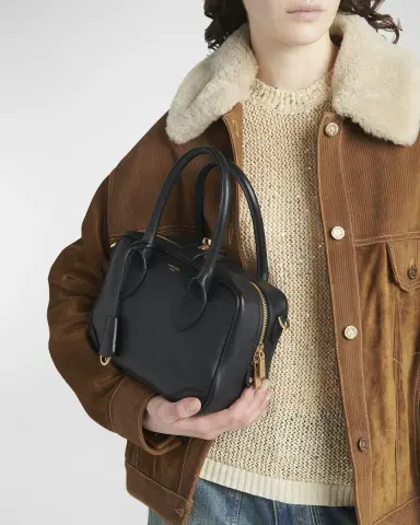 Golden Goose Vita Zip Calf Leather Top-Handle Bag | Thumbnail 4 Golden Goose Vita Zip Calf Leather Top-Handle Bag | Thumbnail 4