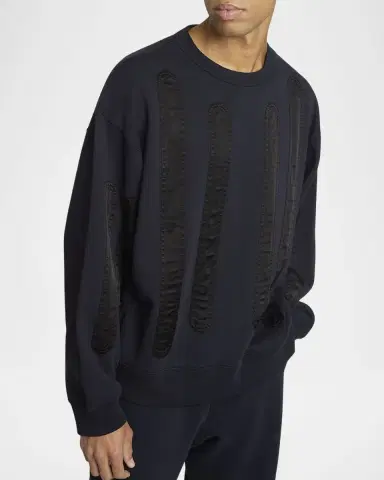 Dries Van Noten Men's Hax Applique Sweater | Thumbnail 4
