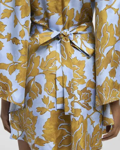 La DoubleJ Magnifico Long-Sleeve Silk Mini Dress | Thumbnail 5 La DoubleJ Magnifico Long-Sleeve Silk Mini Dress | Thumbnail 5