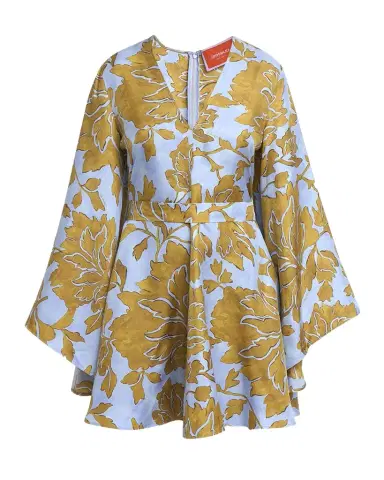 La DoubleJ Magnifico Long-Sleeve Silk Mini Dress | Thumbnail 1 La DoubleJ Magnifico Long-Sleeve Silk Mini Dress | Thumbnail 1