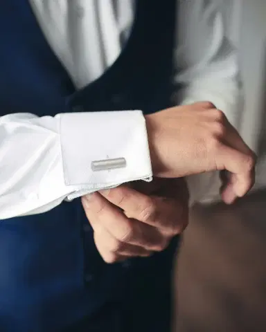 Link Up Men 's Matte Bar Cufflinks | Thumbnail 1