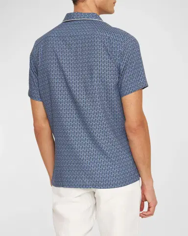 Orlebar Brown Men's Hibbert Perez Camp Shirt | Thumbnail 2