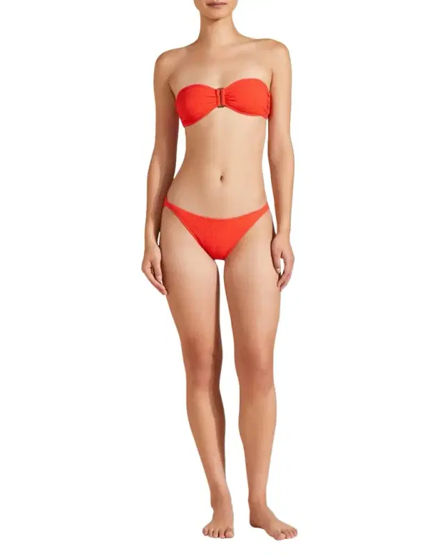 Jacquard Vichy Bikini Bottoms