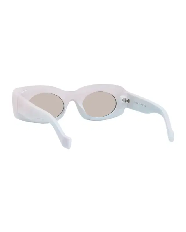 Loewe Men 's Holographic Thin Geometric Sunglasses