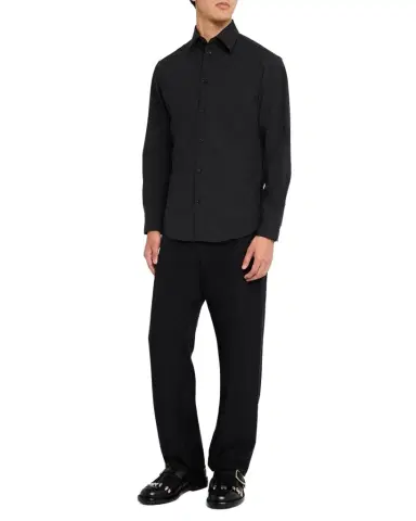 Burberry Men's Stretch Wool Sport Shirt | Thumbnail 1 Burberry Men's Stretch Wool Sport Shirt | Thumbnail 1