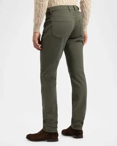 Boglioli Men's Washed Cotton 5-Pocket Pants | Thumbnail 2 Boglioli Men's Washed Cotton 5-Pocket Pants | Thumbnail 2