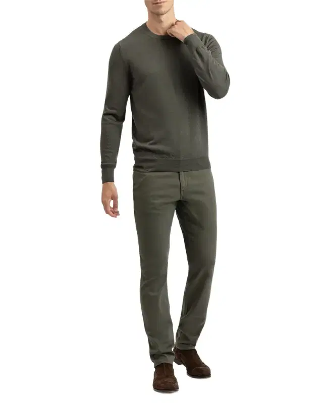 Men 's Washed Cotton 5-Pocket Pants