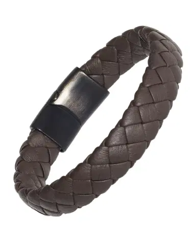 Link Up Men's Braided Leather Bracelet | Thumbnail 1