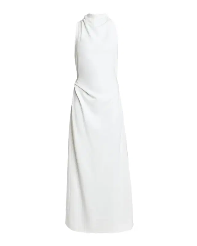 Selena Backless Twist Back Matte Viscose Crepe Dress
