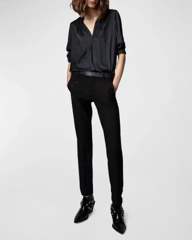 Zadig & Voltaire Tink Satin Blouse | Thumbnail 3 Zadig & Voltaire Tink Satin Blouse | Thumbnail 3