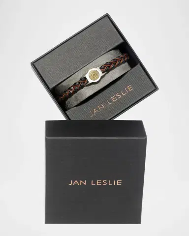 Link Up Men 's Cartridge 2 Leather and Nylon Bracelet | Thumbnail 3