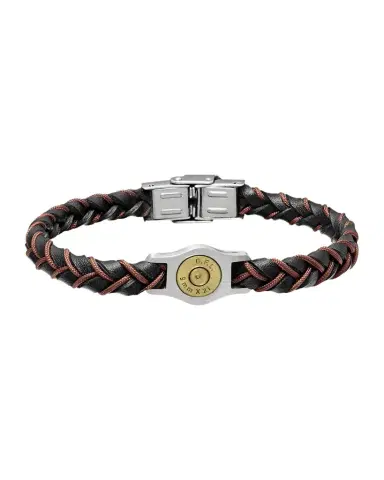 Link Up Men 's Cartridge 2 Leather and Nylon Bracelet | Thumbnail 1