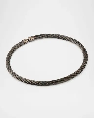 Link Up Men's Stainless Steel Cable Bracelet | Thumbnail 3