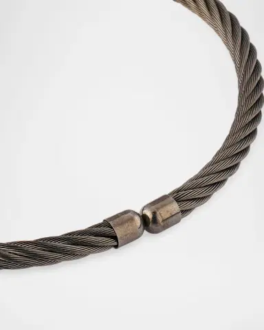 Link Up Men's Stainless Steel Cable Bracelet | Thumbnail 4