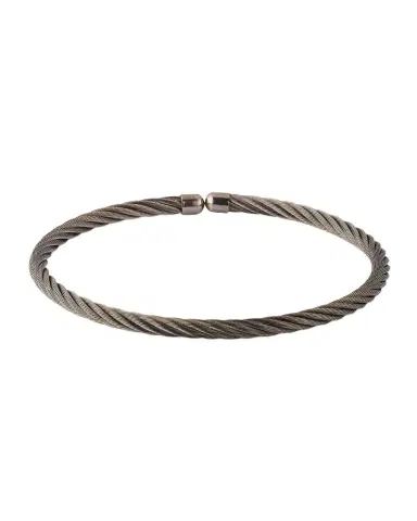 Link Up Men's Stainless Steel Cable Bracelet | Thumbnail 1