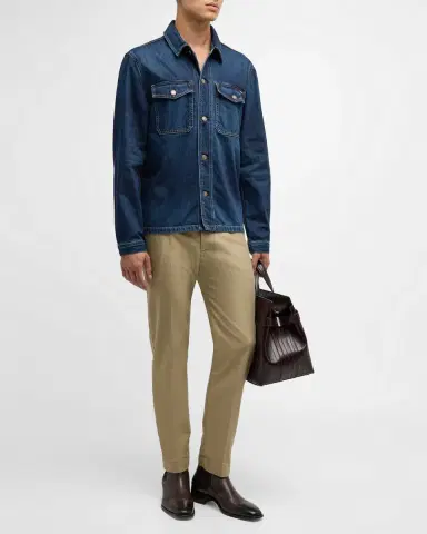 Tom Ford Men's Denim Shirt Jacket | Thumbnail 2