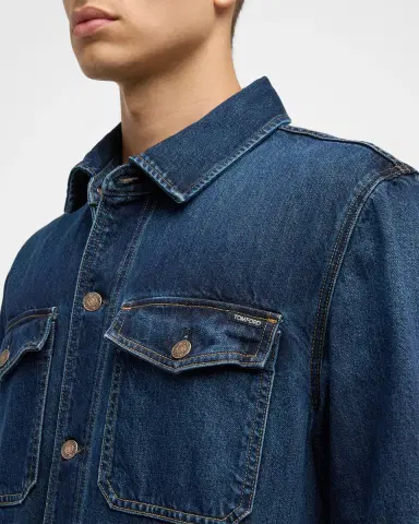 Tom Ford Men's Denim Shirt Jacket | Thumbnail 6