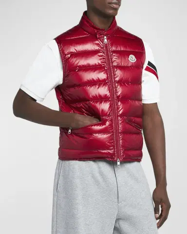 Moncler Men's Gui Longue Saison Down Vest | Thumbnail 4