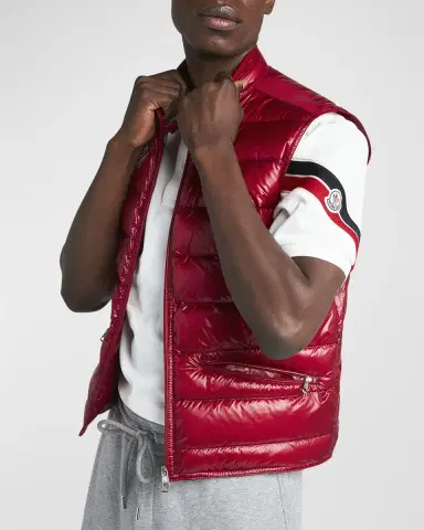 Moncler Men's Gui Longue Saison Down Vest | Thumbnail 6