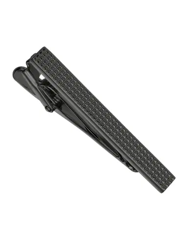 Link Up Men 's Pyramid Dotted Gunmetal Tie Bar | Thumbnail 1