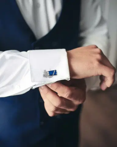 Link Up Men 's Enamel Golf Bag Cufflinks | Thumbnail 3