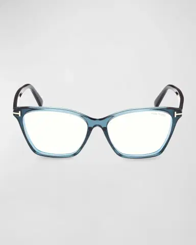 TOM FORD Blue Blocking Acetate Cat-Eye Glasses | Thumbnail 3