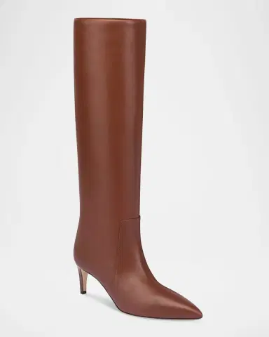 Paris Texas Knee-High Leather Stiletto Boots | Thumbnail 2