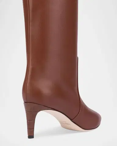 Paris Texas Knee-High Leather Stiletto Boots | Thumbnail 4