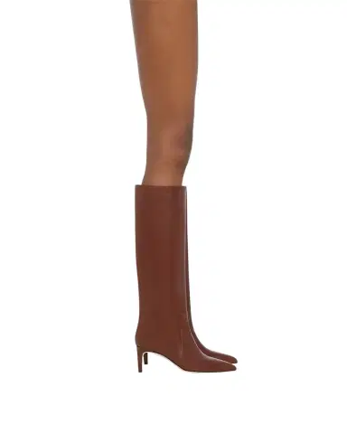 Paris Texas Knee-High Leather Stiletto Boots | Thumbnail 1